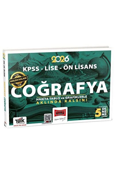 Yargı Yayınları Yargı 2026 KPSS Lise Ön Lisans Akılda Kalan Coğrafya Harita, ...