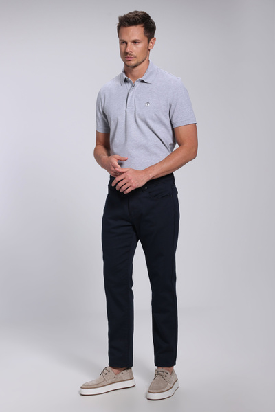 BROOKS BROTHERS Erkek Lacivert Pamuk Karışımlı Normal Bel Slim Fit Düz Parça ...