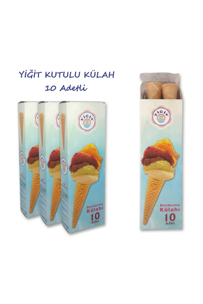 Yiğit Dondurma Külahı 10 Adetli
