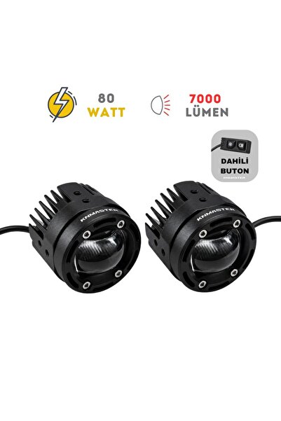 Knmaster SEYON 80W Motosiklet LED Sis Farı
