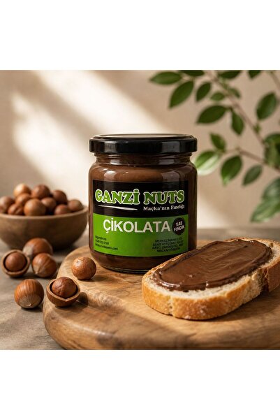 GanziNuts Ganzi Nuts Çikolata 400g – %45 Fındık Oranlı Kakaolu Fındık Kreması