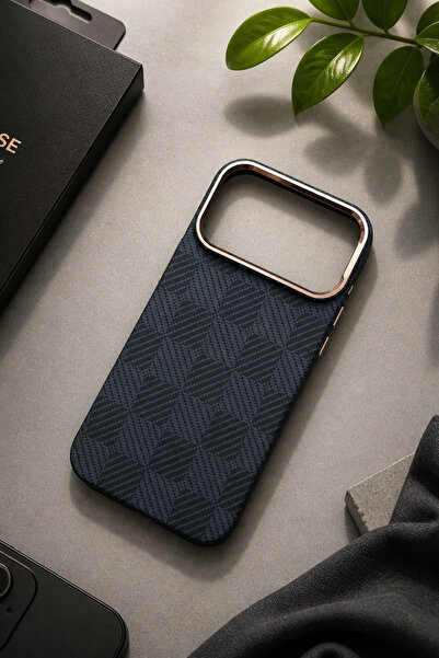 KZN TECH iPhone 17 Pro Uyumlu Karbon Görünümlü M-Safe Destekli Premium İnce &...