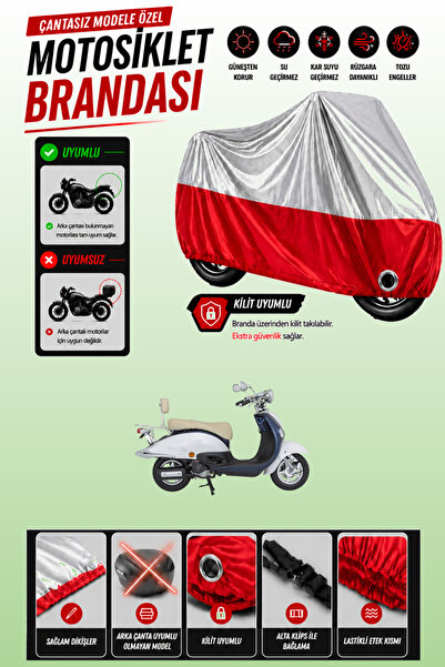 Cemku Twin Top Gray - Bottom Red Mondial 50 Znu Ec Compatible Engine Cover, R...