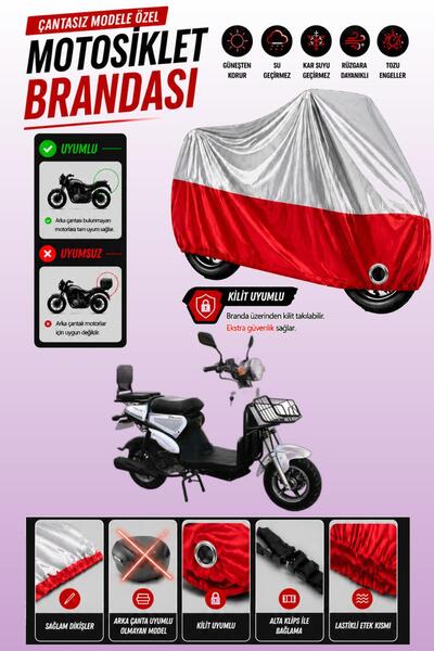 Cemku Twin Top Gray - Bottom Red Motolux Pitto.N 50 Compatible Engine Cover, ...