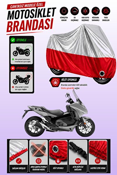 Cemku Twin غطاء محرك متوافق مع هوندا NC 750D Integra باللون الرمادي من الأعلى...