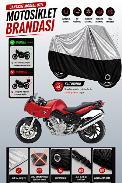 Cemku Twin Top Gray - Bottom Black Bmw F 800 S Compatible Engine Cover, Rear ...