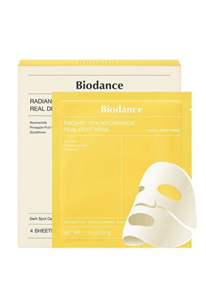 Biodance Radiant Vita Niacinamide Real Deep Mask 4pcs