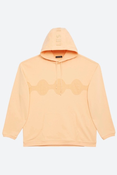 LES BENJAMINS Nakış Logolu Kapüşonlu Extra Oversize Sweatshirt (BÜYÜK KALIPTI...