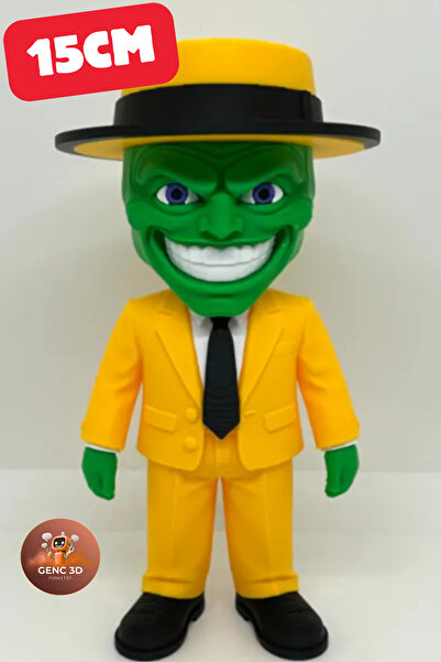 Genç 3D The Mask (Maske) Koleksiyonluk Figür - 15cm Detaylı Heykel - Nostalji...