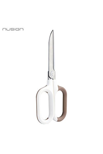 Nusign Makas 180 mm – Paslanmaz Çelik – Beyaz Güç Tasarruflu Makas