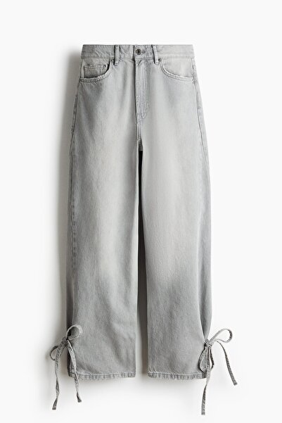 H&M Barrel High Waist Ankle Jeans