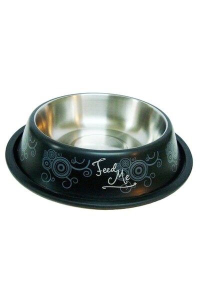 HAPPET Bol din oțel inoxidabil antiaderent, negru, 22 cm, 1,5 L