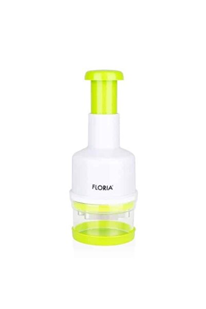 Floria Manual onion chopper, 23x9 cm, white-green plastic