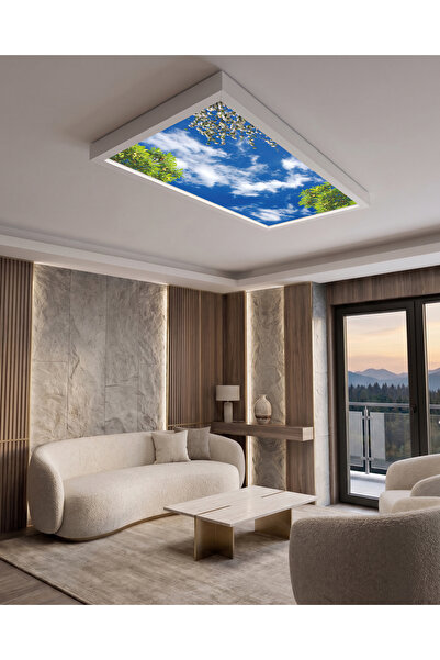 Gökyüzü Panel 60x120 106W, Sıva Üstü, Güçlü Led Aydınlatma, Tavan Armatürü, L...