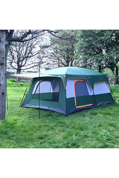 Bysay 10 KİŞİLİK 2 ODALI TENTELİ KAMP ÇADIRI 430X305X200 (YEŞİL)