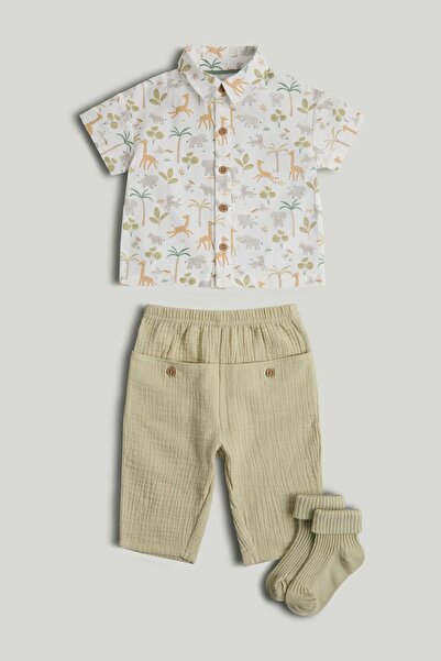 MOTHERCARE My First Shirt, Joggers and Socks Outfit