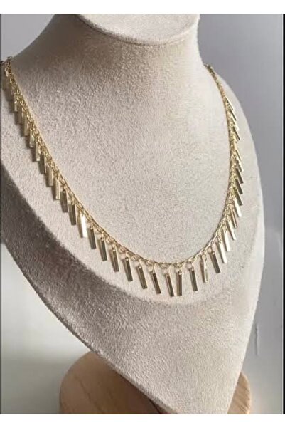 ÇELİKSİLVERTAKI Steel Necklace with Dangling Pendants
