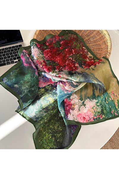 Alice İsstanbul Colorful Floral Shawl&Scarf&Bandana 70X70