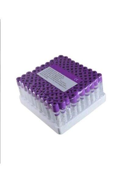 ALTAŞ Vakumlu K3 Edtalı Kan Alma Tüpü 2 ML (Mor Kapak) 100'lü paket
