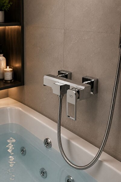 GPD MBB190 Quadro Kare Tasarımlı Banyo Bataryası Modern Kare Banyo Musluğu