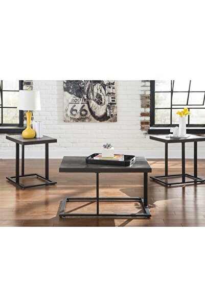 Midas Furniture Wooden Center Table Set Bronze