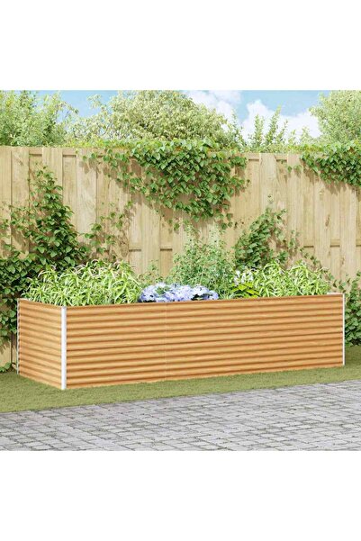 vidaxl Strat inaltat de gradina 290 x 100 x 68 cm Otel Galvanizat