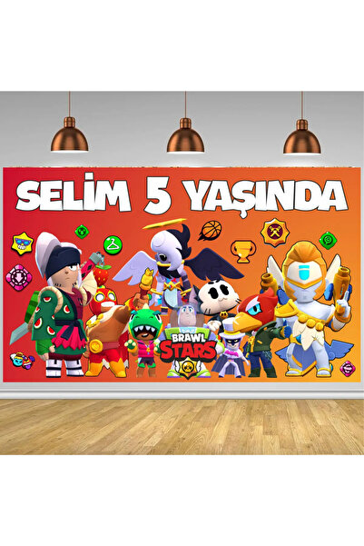 Personalized Name Brawl Stars Themed Birthday Banner Banner Wall Banner