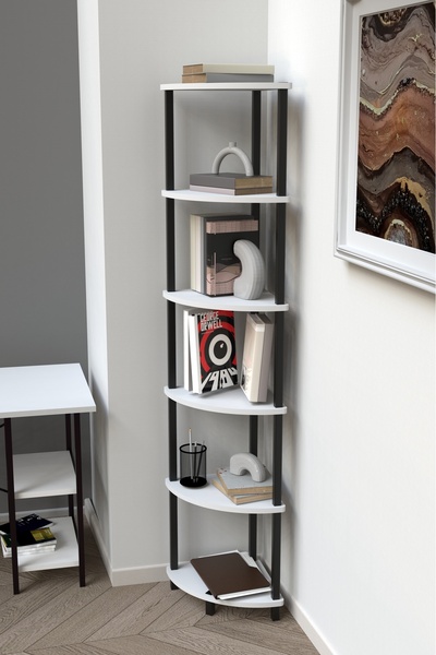 Remaks AURA 6 Raflı Kitaplık Dekoratif Çok Amaçlı Düzenleyici Raf Salon Çalış...