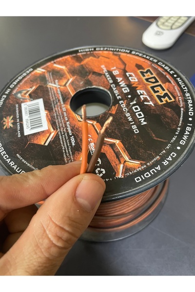 Edge Deniz Sound Garage 18 AWG Bakır Kablo 2X0.75 Hoparlör Kablosu ( 10 METRE )