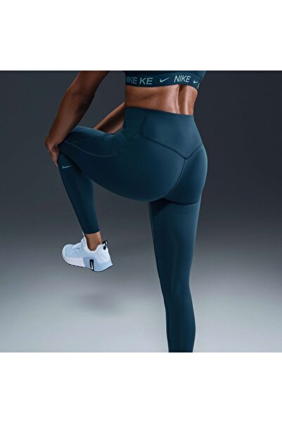 Nike Dri-Fit Universa HR 7/8 Tight Yüksek Belli Lacivert Kadın Tayt