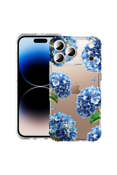 bestcase Husă Antișoc pentru Apple iPhone 17 Pro, Florală - Hortensie Drăguță...