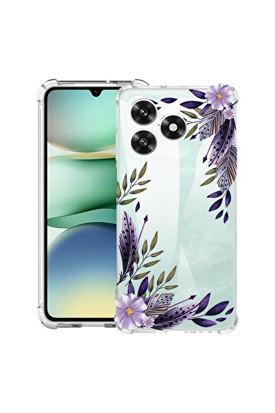 bestcase Противоударен калъф за Honor 400 Lite, Флорален - Лавандулов, 203862...