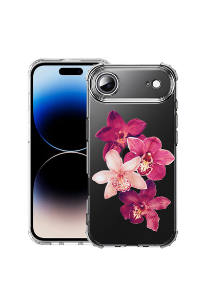 bestcase Противоударен калъф Husă за Apple iPhone 17 Air, Флорален - Червена ...