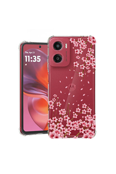 bestcase Husă Antișoc pentru Motorola Moto G05 / E15, Florală - Floare de cir...