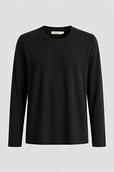 Armine Crew Neck Long Sleeve Body Black