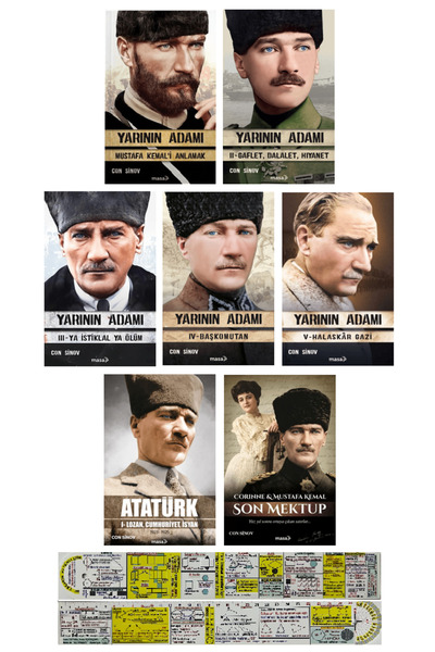 masakitap Con Sinov 7 Kitap Set / Yarının Adamı + Atatürk + Son Mektup + Özel...