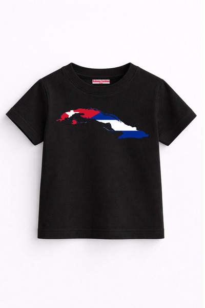 Rabona Fashion Παιδικό μπλουζάκι με χάρτη της Κούβας