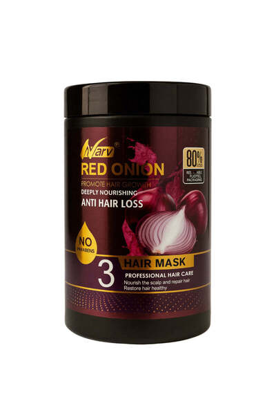 Narv Mască de păr Red Onion – ceapă roșie, anti-cădere, stimulare creștere, f...