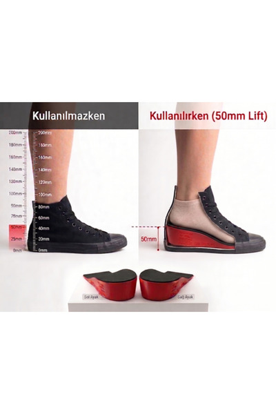 PODOLYA Custom-Lift™ Anatomik Boy Yükseltici 10mm | Bacak Farkı Giderici | 3D...