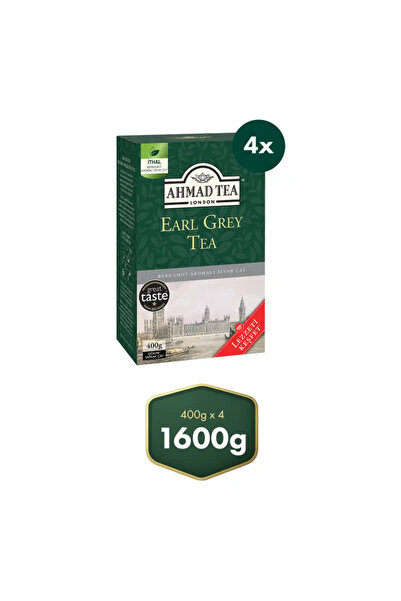 Ahmad Tea Early Grey Dökme Siyah Çay 4’lü Avantaj Paket 1.6 KG (4 x 400 Gr)