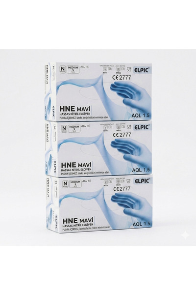 Elpic Examination Gloves Powder-Free Nitrile (3 Boxes)