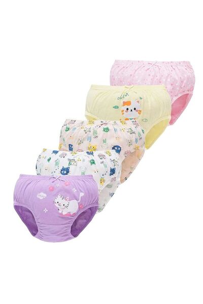 Choice29 60 (2-3 Years) 21GS003 5Pcs/Set Children Underwear For Girls Cotton ...
