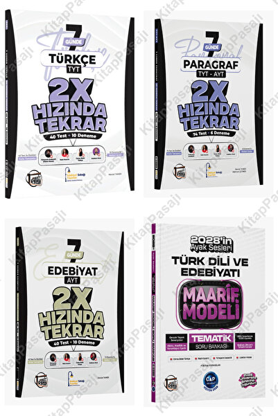 Çap Yayınları Çap Edebiyat Ders Platosu Maarif Modeli Tematik Soru Bankası Ed...