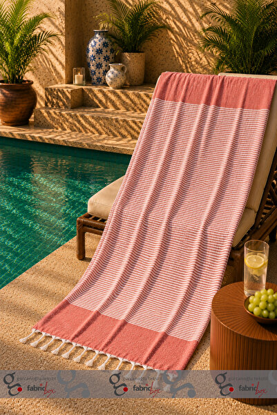 Fabric Box 100% Natural Cotton Hürrem Peshtemal Bath Towel Turkish Towel Hamm...