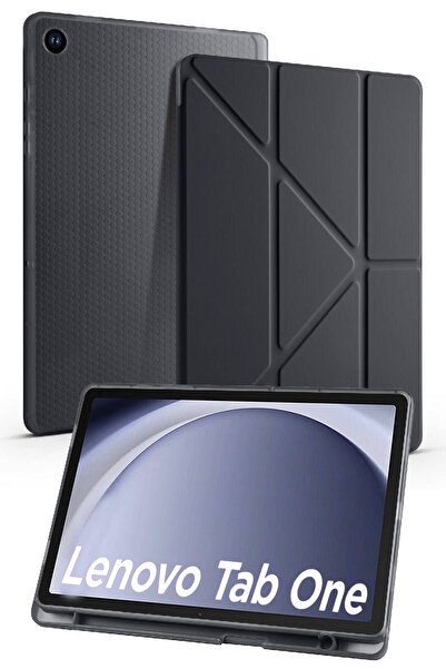 Nezih Case Lenova Tab One 8.7 İnç TB-305FU Uyumlu Tri-Folding Kalem Bölmeli U...