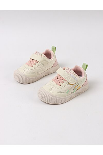 MiniKids Adidasi baby confort Snile Girl, cu roz