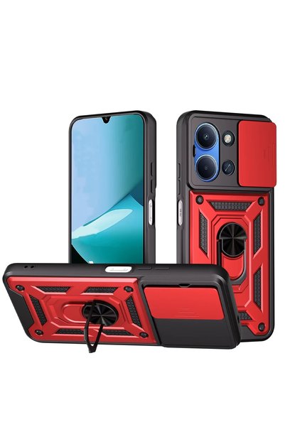 New Face Ilkeshop New Redmi 15C 4g Pars Lens Ringed Silicone (141637) - Red