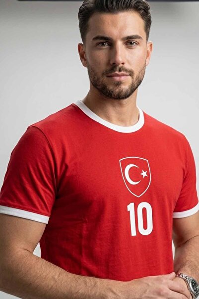 rekorsport Milli Takım Dünya Kupası Özel Kırmızı Futbol Taraftar Forması Unisex