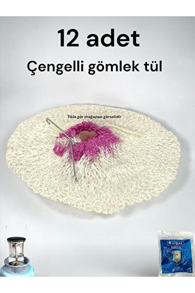MOOD CLASS Küçük piknik tüp kamp lamba gömleği 12 ad çengelli lüküs lamba göm...