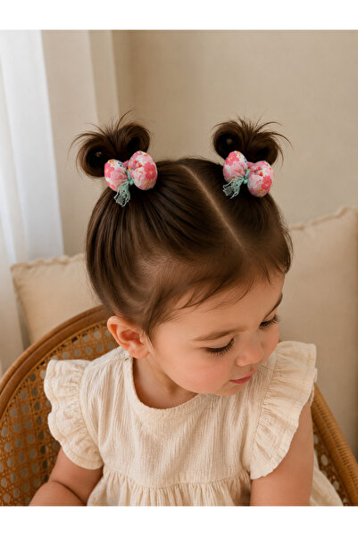 LittleBabyy Soft Renkli Dantel Detaylı Bebek Saç Tokası